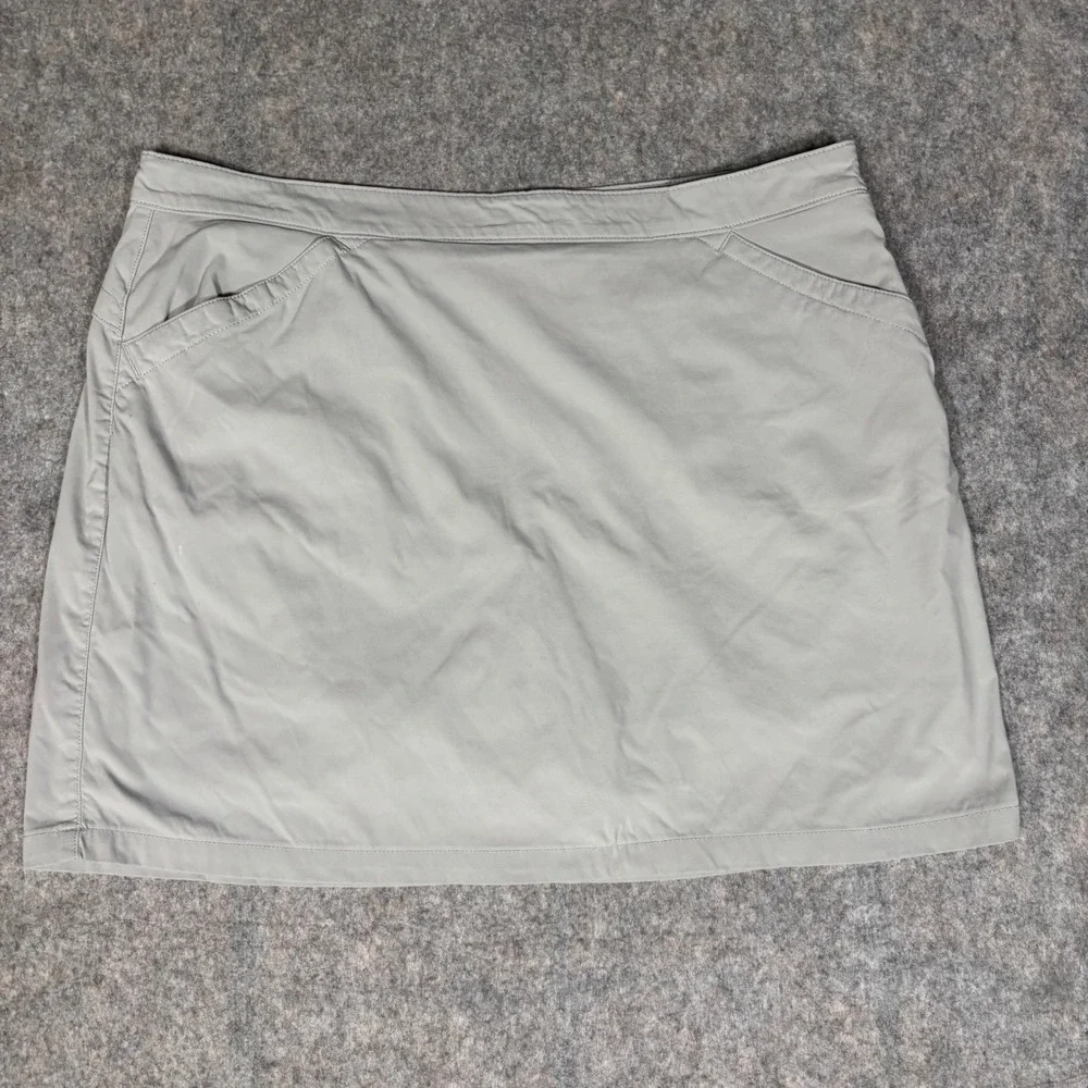 Eddie Bauer Skort Womens 14 Gray Performance Hiking Active‎ Trail Skirt